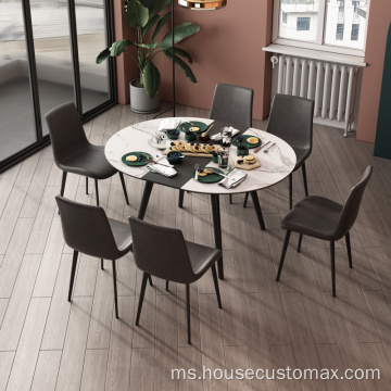 Ruang Makan Meja Makan Boleh Dipanjangkan Papak Batu Boleh Tukar